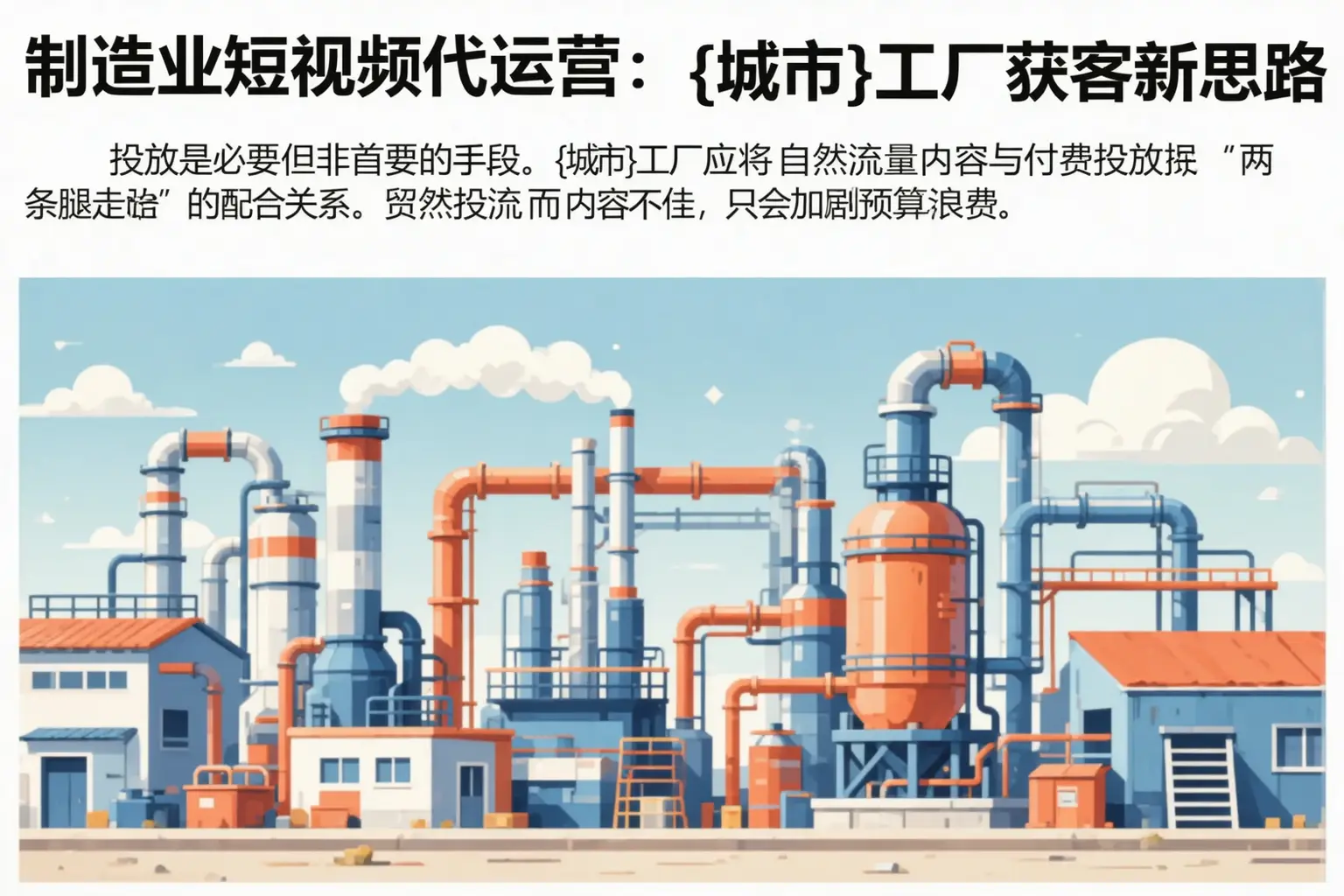 制造业短视频代运营：汉中工厂获客新思路
