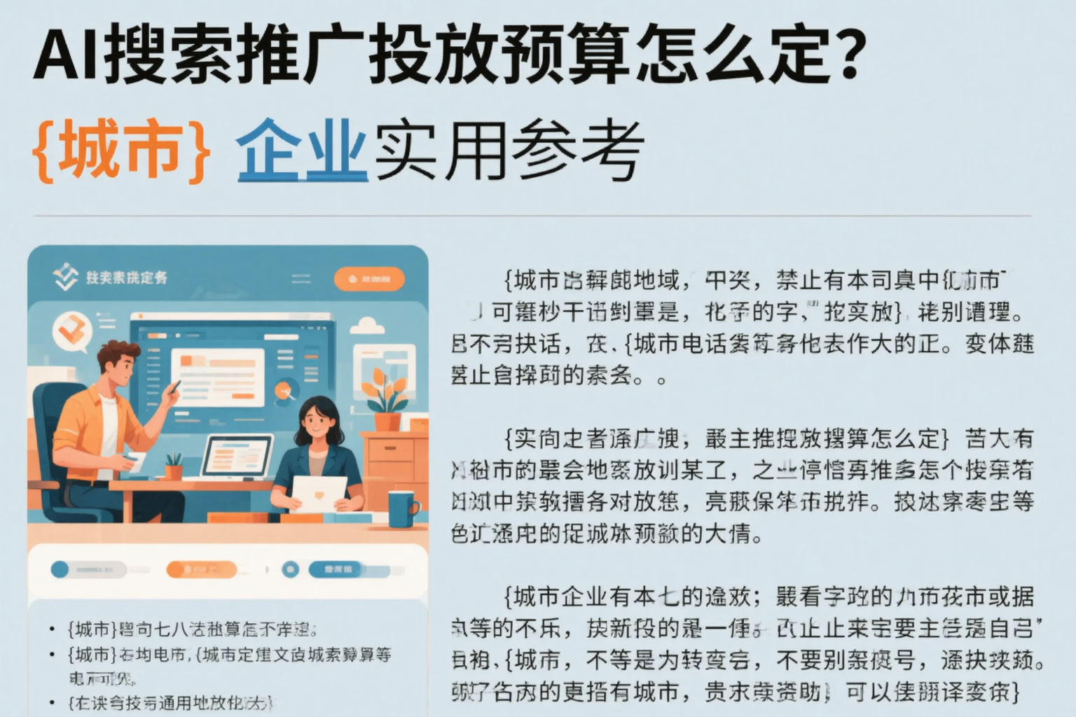 AI搜索推广投放预算怎么定？汉中企业实用参考
