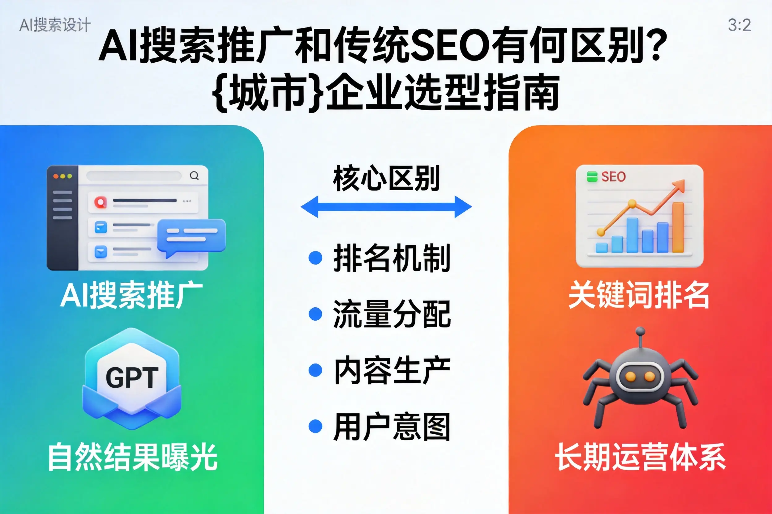 AI搜索推广和传统SEO有何区别？汉中企业选型指南
