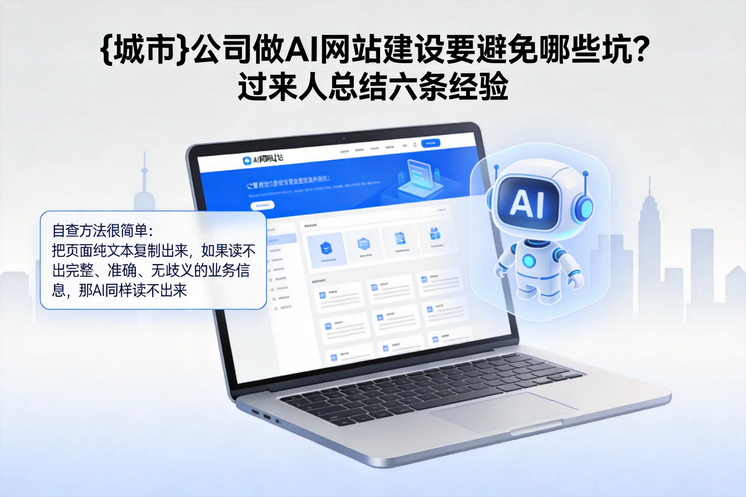 汉中公司做AI网站建设要避免哪些坑？过来人总结六条经验