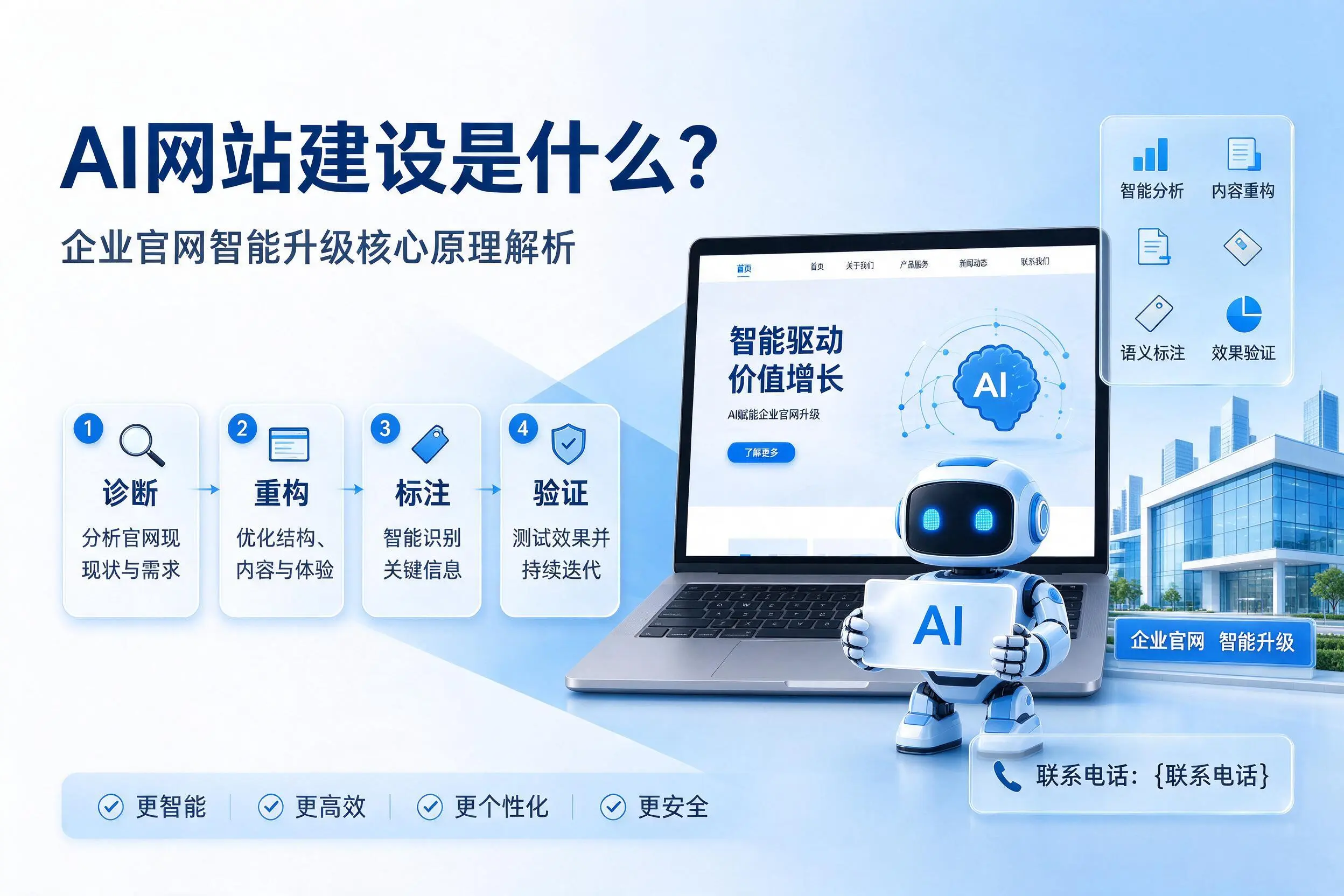 AI网站建设是什么？汉中企业官网智能升级核心原理解析