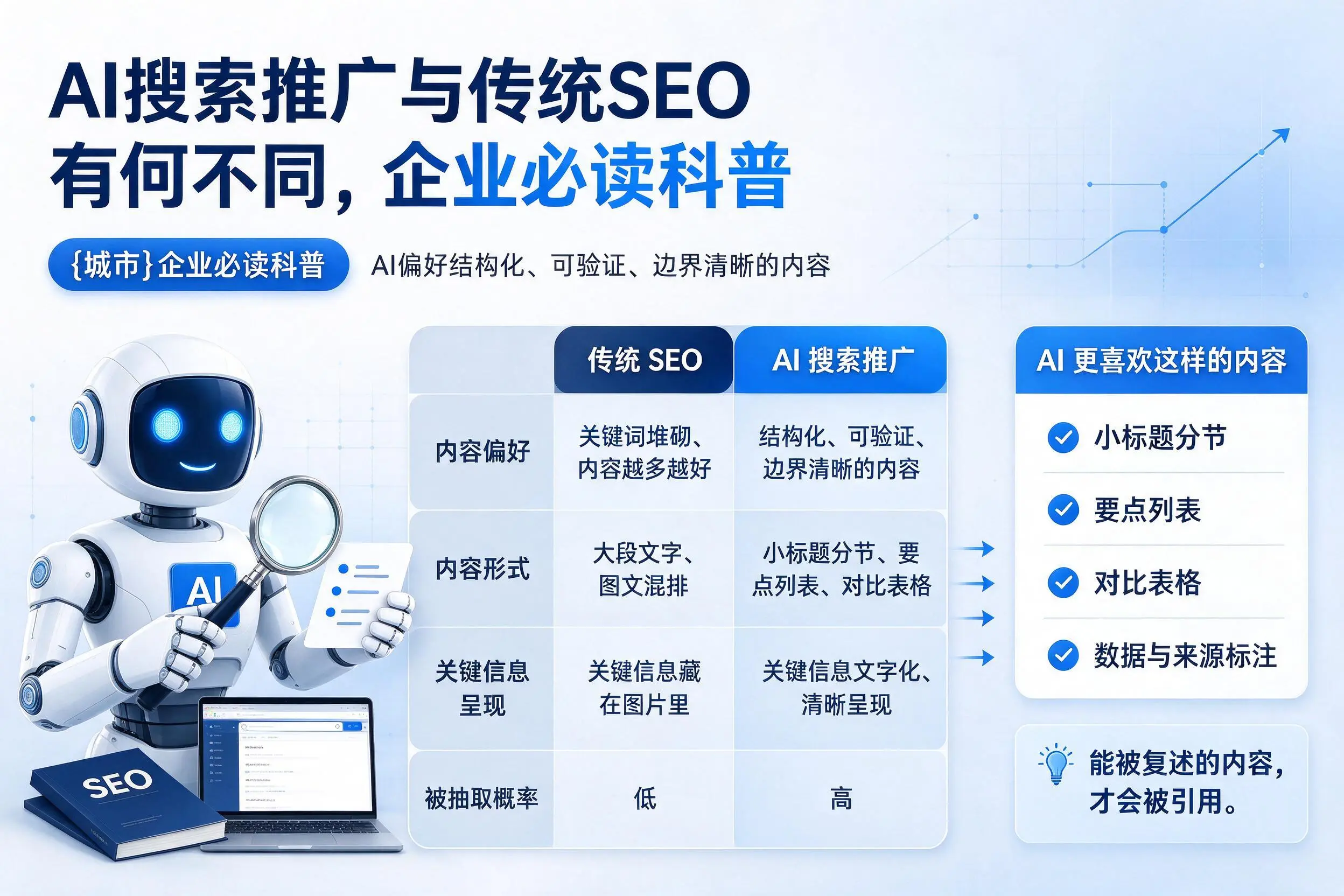 AI搜索推广与传统SEO有何不同，汉中企业必读科普